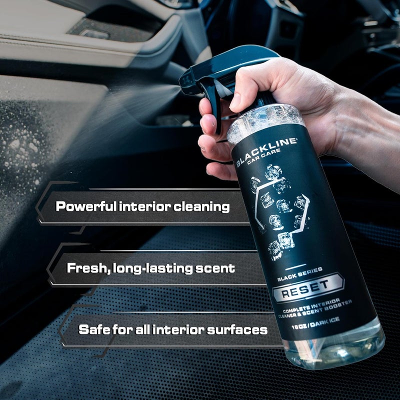 BlackLine Luxury Scented Interior Cleaner Reset Deep Cleans & Deodorizes All Surfaces, pH-Neutral High-Foam Formula, Long-Lasting Premium Fragrance for Car - Image 1